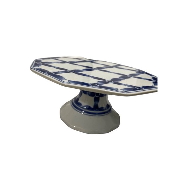 Vintage Silvestri Handpainted Cake plate Pedestal - Picture 3 of 5